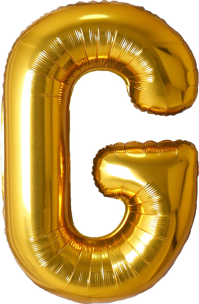 34" Foil Mylar Gold Letter 'G' Balloon