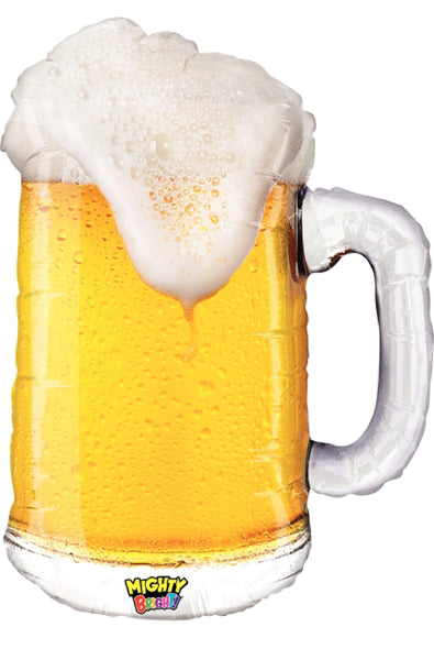 34" Real-Life Beer Mug Foil Balloon