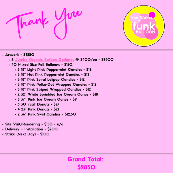 PPBS Custom Balloon Installation - Job ID: 101825PPBS