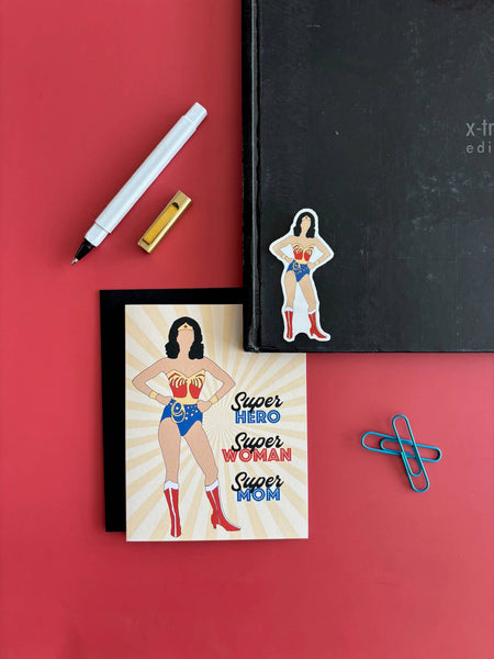 Wonder Woman Super Hero Pop Icon Vinyl Sticker