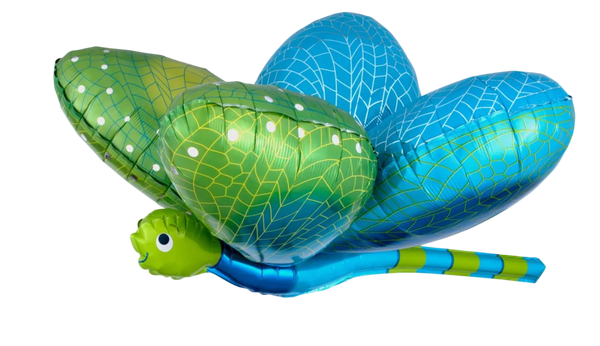 40 inch green and blue dragonfly foil helium balloon for pick up and delivery in pittsburgh