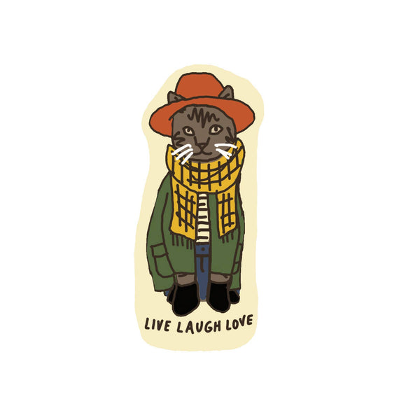 Millennial Cat Sticker