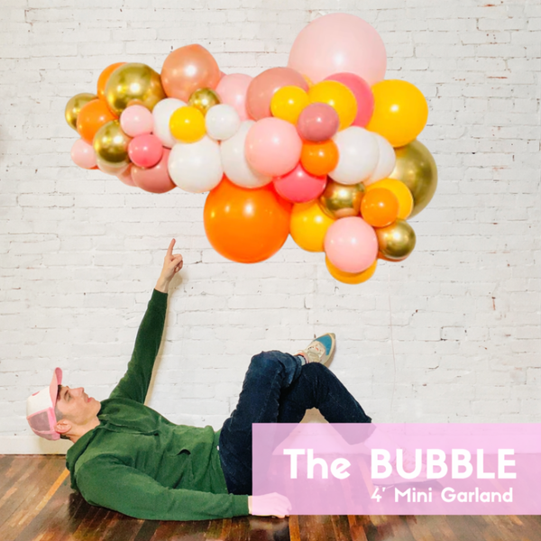 4 foot organic balloon garland arch pittsburgh