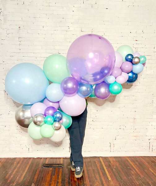 5 foot organic elsa frozen balloon garland arch pittsburgh delivery