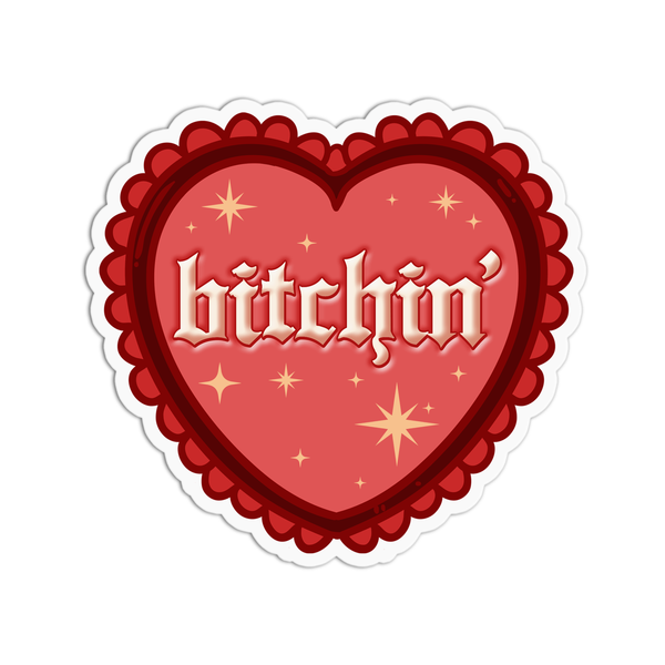 "Bitchin'" Vinyl Textured Sticker