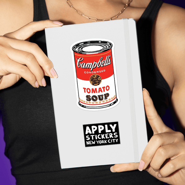 Andy Warhol Campbell’s Tomato Soup Can Vinyl Sticker