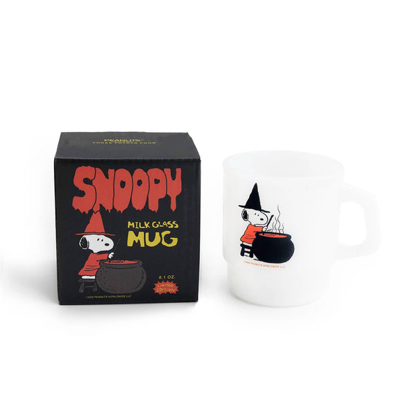 Snoopy Witch Glass Mug