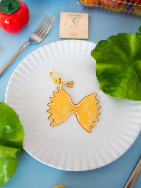 Farfalle Noodle Keychain