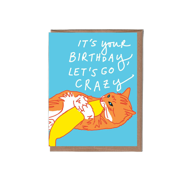 Scratch & Sniff Catnip Birthday Greeting Card