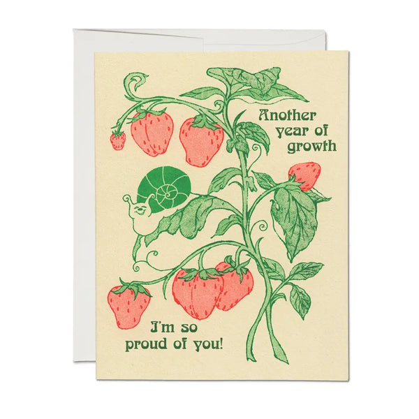Another Year Of Growth Greeting Card