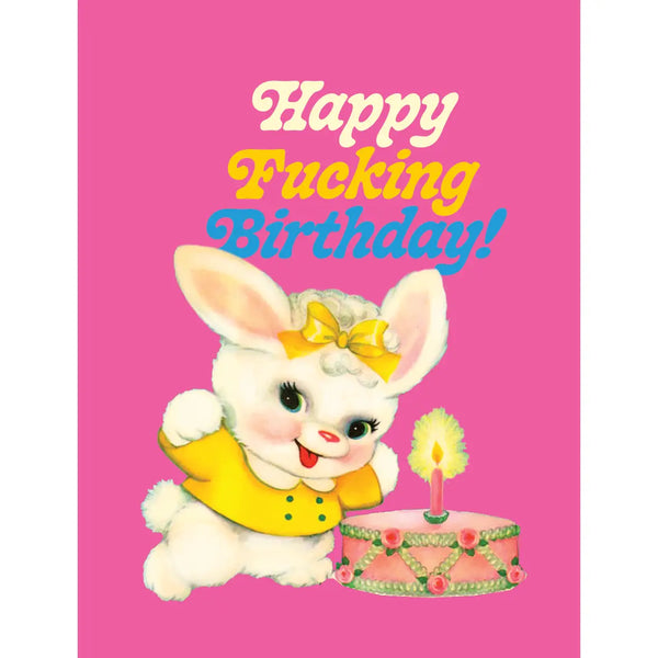 Bunny Cake Birthday Card