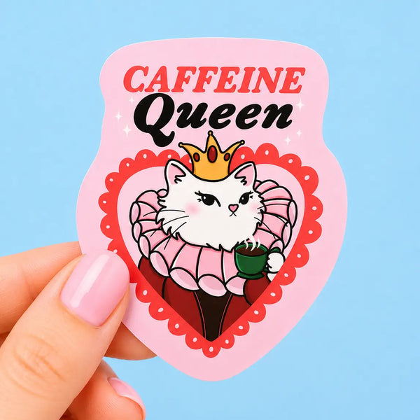 Caffeine Queen Vinyl Sticker