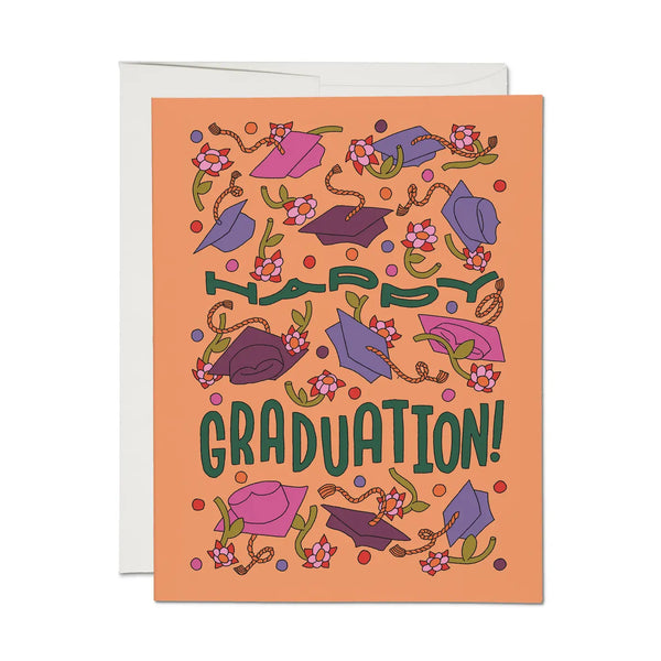Cap Toss Greeting Card