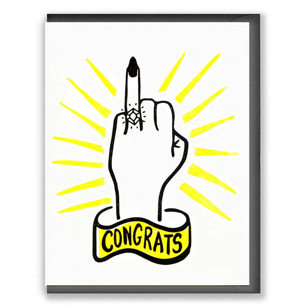 "Congrats" Engagement Greeting Card