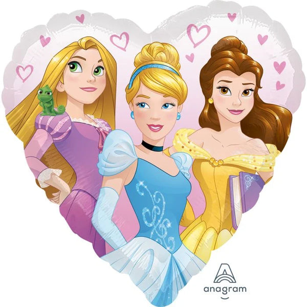 Disney Princess Heart Foil Mylar Balloon