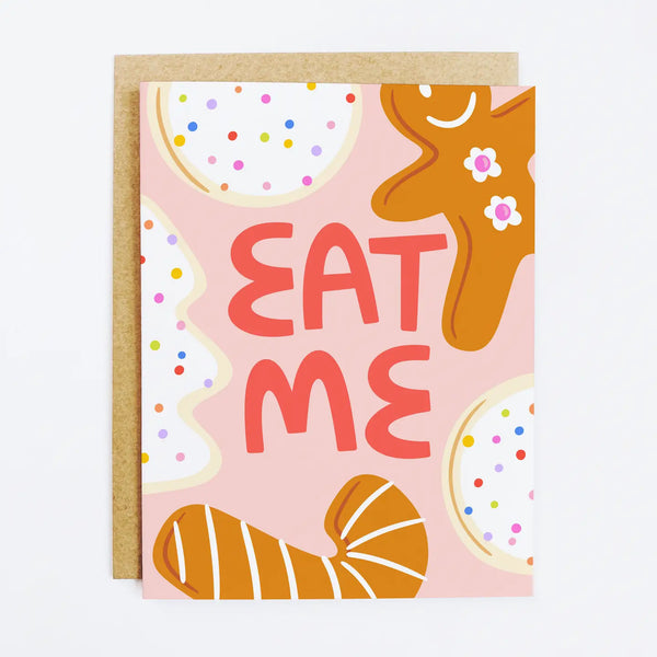 Eat Me Christmas Cookies Card