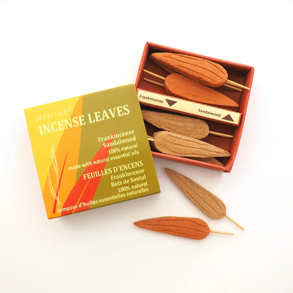 MAROMA Frankincense & Sandalwood Incense Leaves