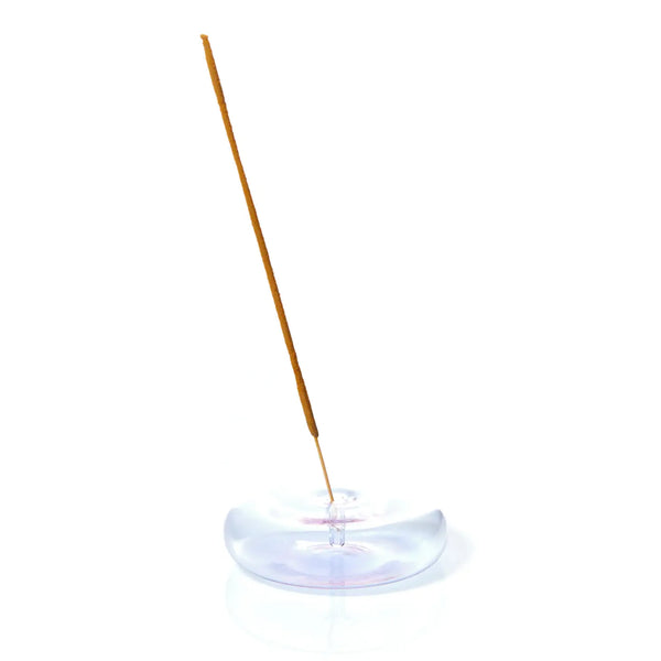 Hand Blown Glass Incense Holder (more colors)