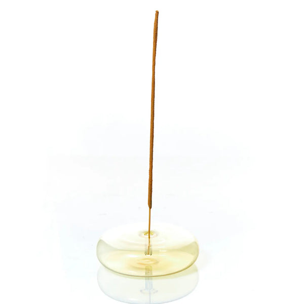 Hand Blown Glass Incense Holder (more colors)