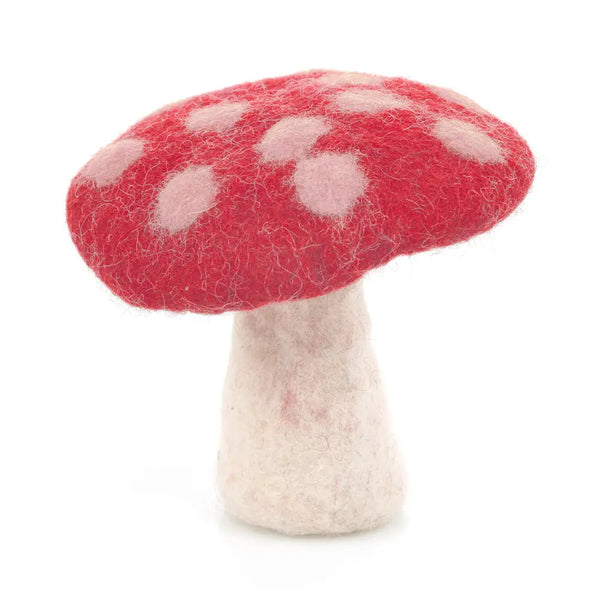 Handmade Felt Biodegradable Toadstool Decoration (more colors)