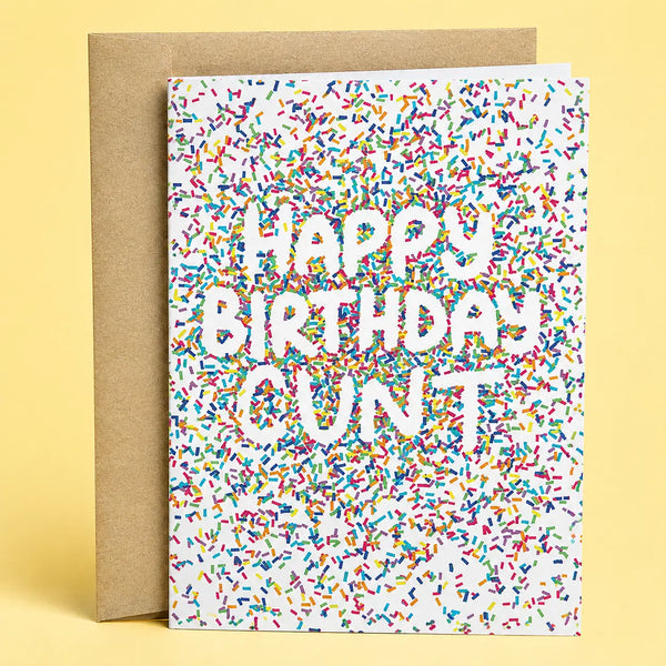 "Happy Birthday Cunt" Card
