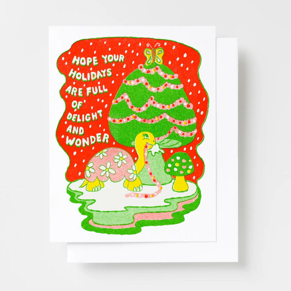 Holiday Delight + Wonder Risograph Card