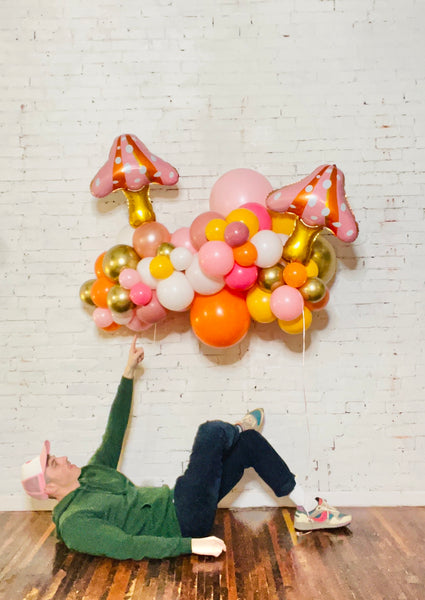'Magic Mushroom' Organic Bubble MINI-MINI Balloon Garland