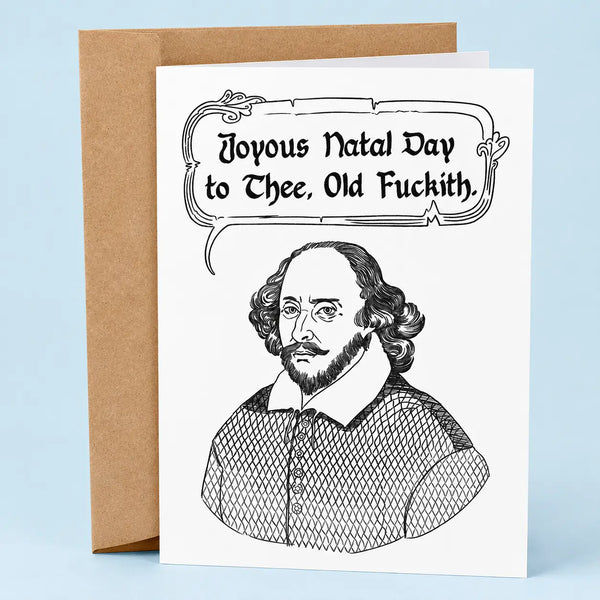 "Joyous Natal Day" Birthday Card