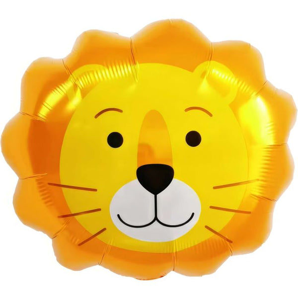18" Cute Lion Head Foil Mylar Helium Balloon