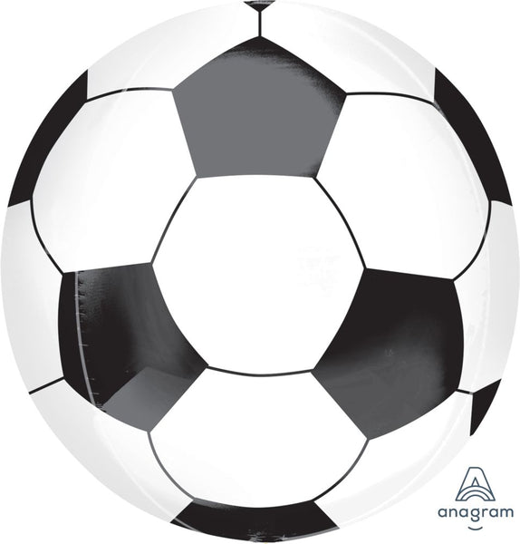 24" Orbz Soccer Ball Sphere Foil Helium Balloon