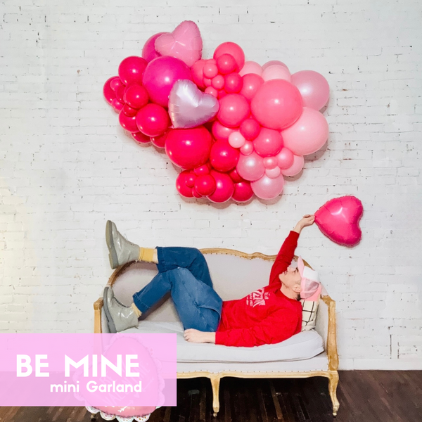 BE MINE! Organic Dubble Bubble MINI Balloon Garland