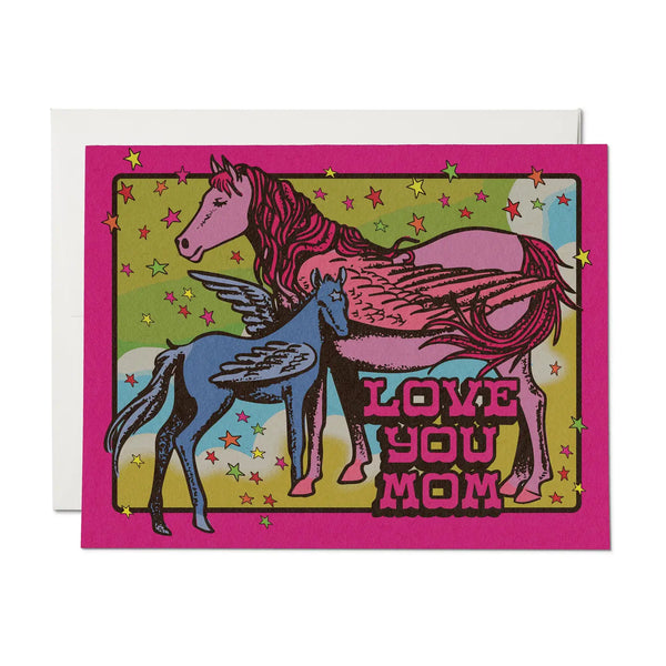 Pegasus Mom Greeting Card