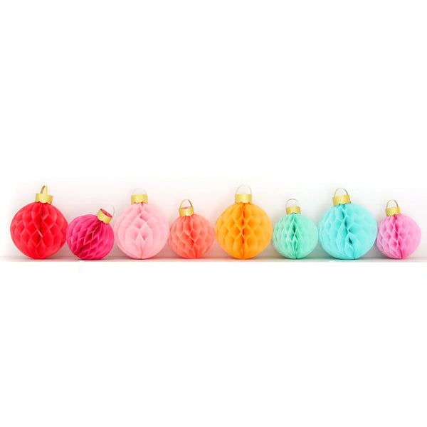 Rainbow Ornament Honeycomb Christmas Decorations