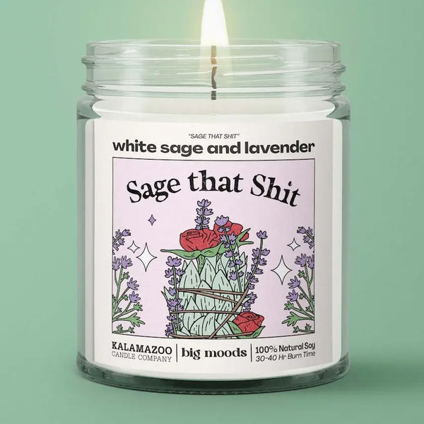 Sage That Shit White Sage and Lavender Scented 5oz. Jar Candle (Copy)