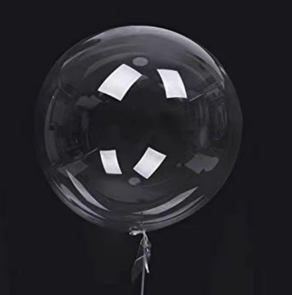24" Bobo High Clarity Clear Bubble Helium Filled Balloon