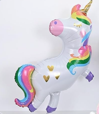 40" Rainbow Unicorn Helium Foil Balloon