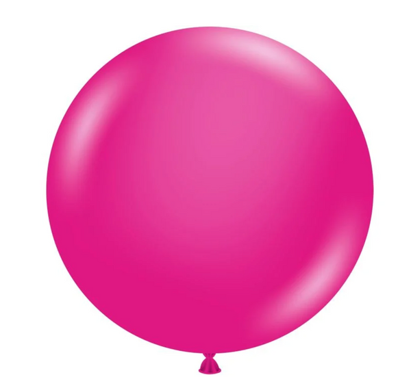 24” Hot Pink Helium Filled Latex Balloon