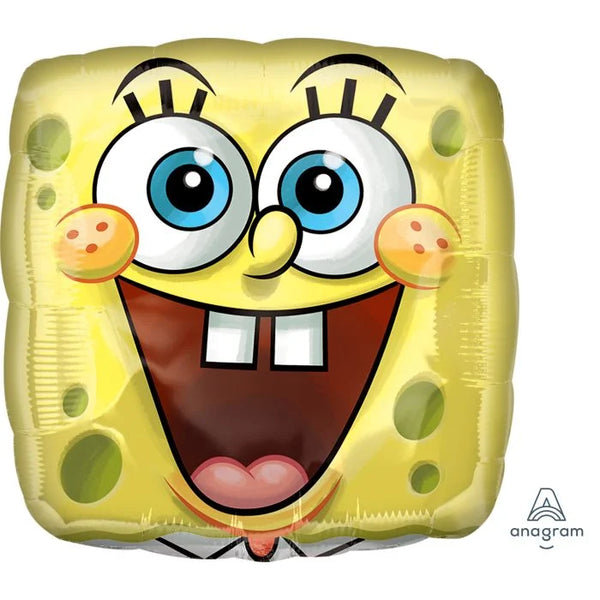 18" Spongebob Square Foil Mylar Helium Balloon