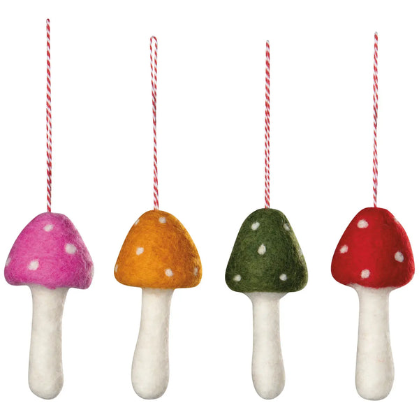 Toadstool Felt Ornament (sold individually)