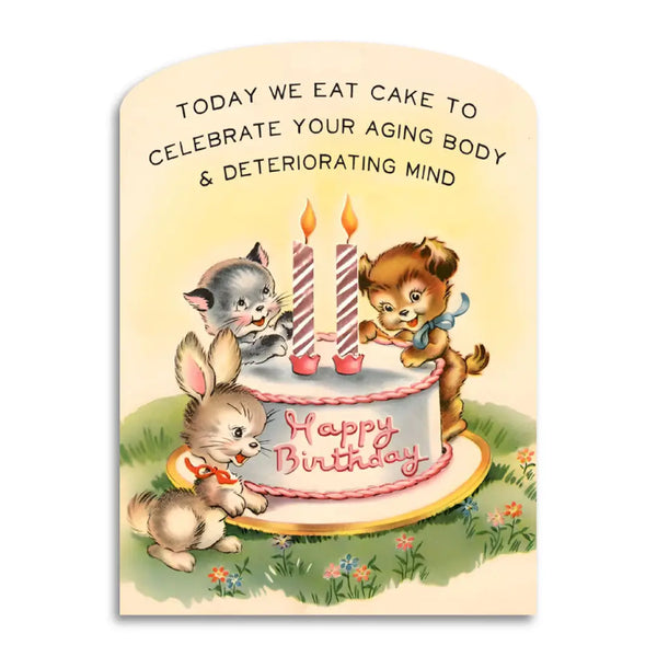 Today We Eat Cake Greeting Card