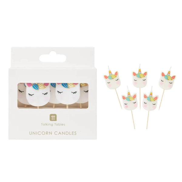 Unicorn Birthday Candles | Set of 5