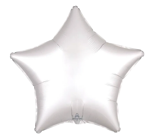 18-inch white satin sheen balloon