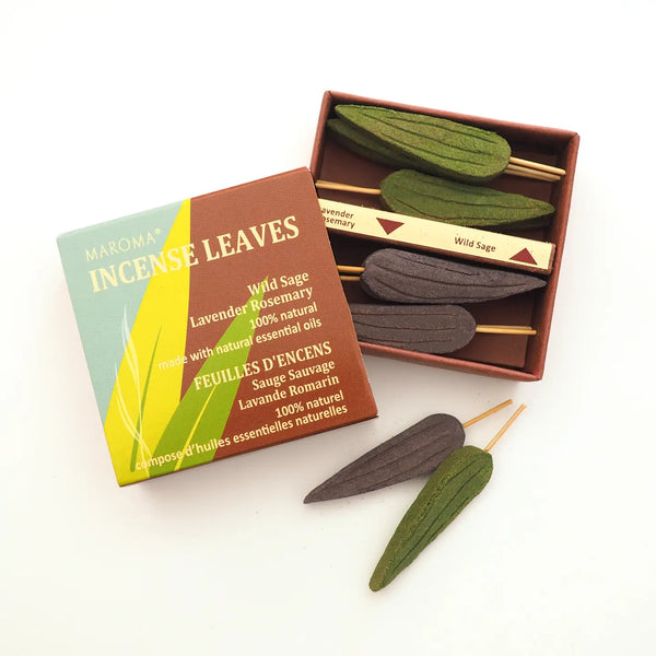MAROMA Wild Sage & Lavender Rosemary Incense Leaves