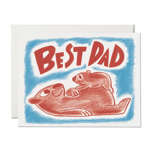 Wombat Dad Father's Day Greeting Card