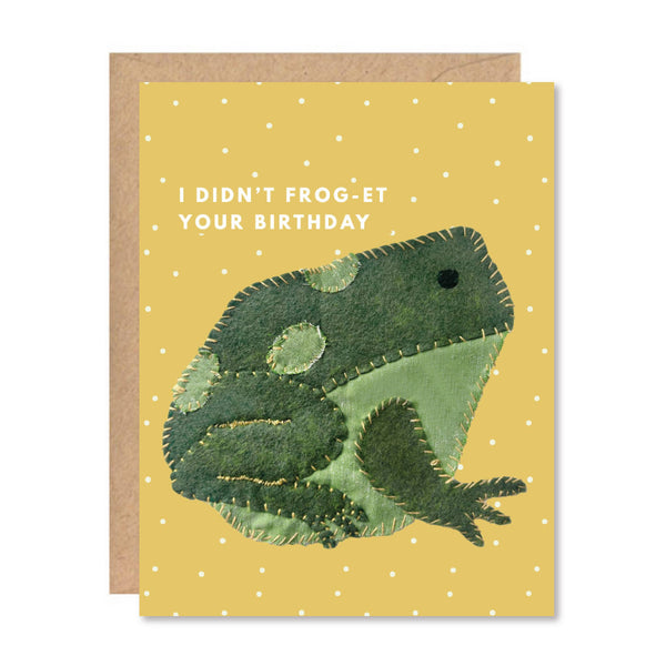 Froggy Birthday Card