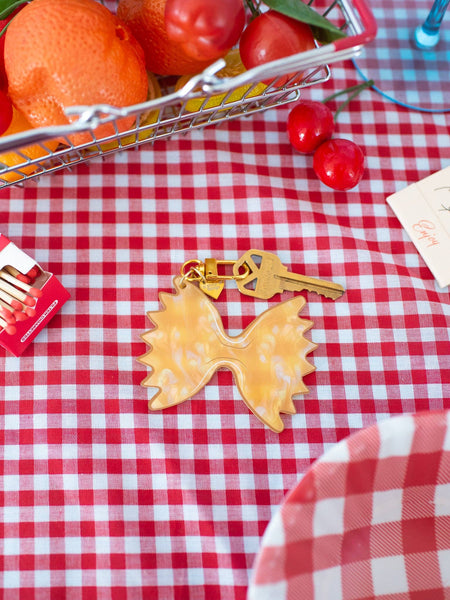 Farfalle Noodle Keychain