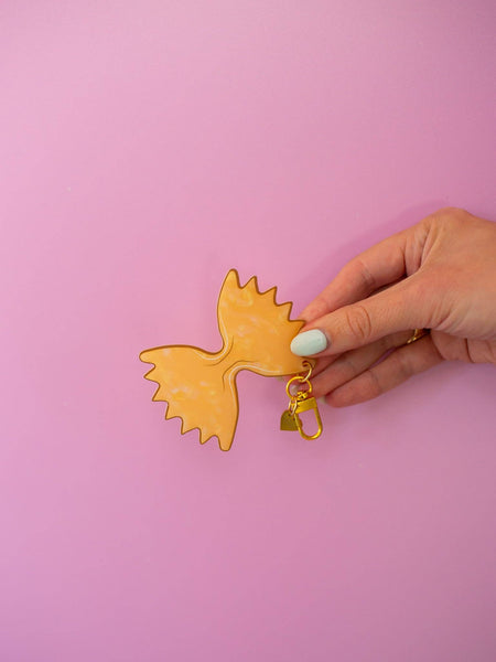 Farfalle Noodle Keychain