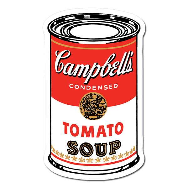 Andy Warhol Campbell’s Tomato Soup Can Vinyl Sticker