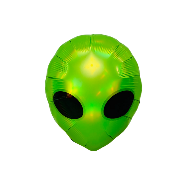 alien head shaped foil balloon