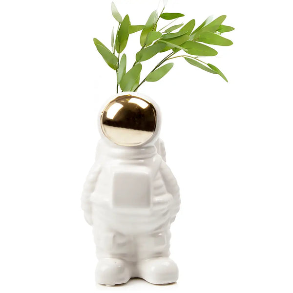 8" Ceramic Astronaut Vase